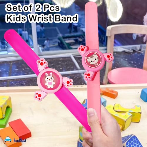 Image of FunBlast Space Wrist Band for Kids - Kids Wrist Bands for Boys and Girls, Slap Band Cute Bracelet with LED Light Up, Return Gift for Kid