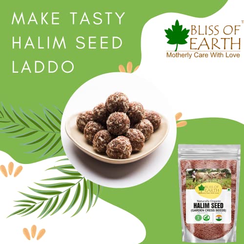 Image of Bliss Of Earth 200gm Halim Seeds Organic for Eating, Aliv Seeds for Hair & Immunity Booster Foods