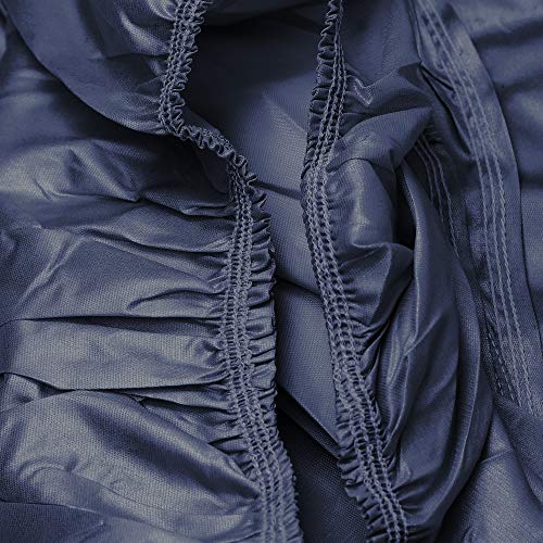 Image of Autofact Car Body Cover Compatible for Toyota Glanza with Mirror and Antenna Pockets (Navy Blue)