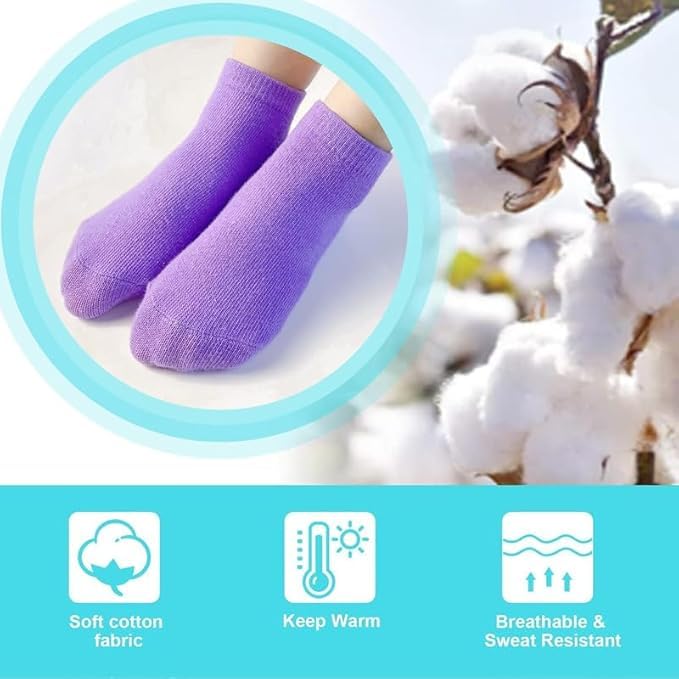 TENDSY Non-Slip Grip Socks for Kids, 6 Pairs, Multi-Colour, Trampoline and Yoga Socks with Silicone Grips (IN, Age, 8 Years, 11 Years) - Image 4 thumbnail