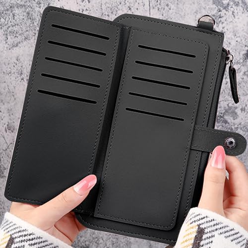 Wallets for Women Leather Credit Card Holder with RFID Blocking Large Capacity Purse Wristlet Ladies Wallets 20243