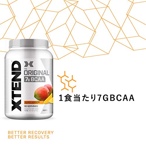 サムネイル Scivation Xtend BCAA 7000mg Mango Madness (マンゴーマッドネス) 90杯分 グルタミン 2,500mg [並行輸入品] 商品画像2