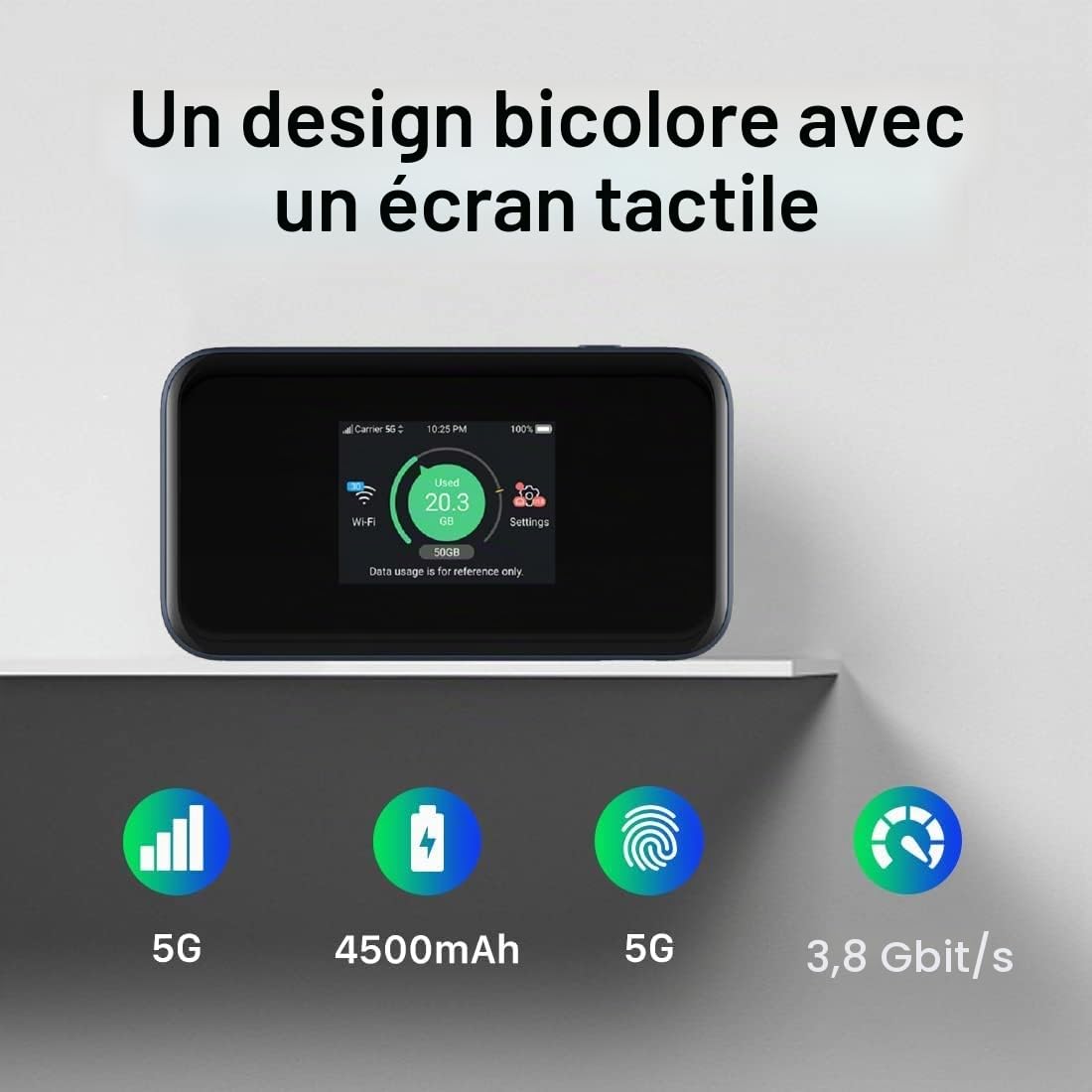 ZTE Wireless Router MU5001 WiFi 6 5G LTE (MFU5001)