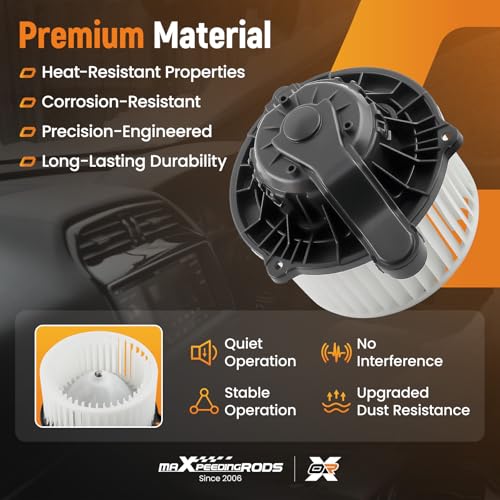 Image of maXpeedingrods 700258 AC Heater Blower Motor with Fan Cage for Hyundai Elantra 2017-2020 Santa Fe 2010-2018, for Kia Cadenza 2017-2020 Optima 2016-2020 Sedona 2015-2018 Sorento 2011-2020# 97113-1U000