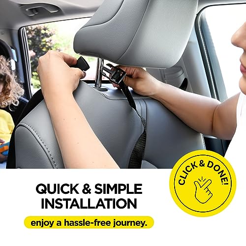 Lebogner LOR-A-1010 Back Seat Cover For Kids + 3 Pocket Storage Organizer, 2 Pack X-Large Waterproof Kick Mats Backseat Protector, Car Seat Back Protectors thumb #5