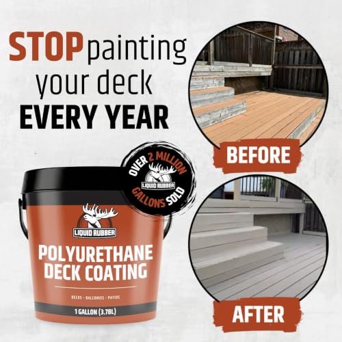 Image of Liquid Rubber Polyurethane Deck Coating - Textured, Neutral Beige, 1 Gallon