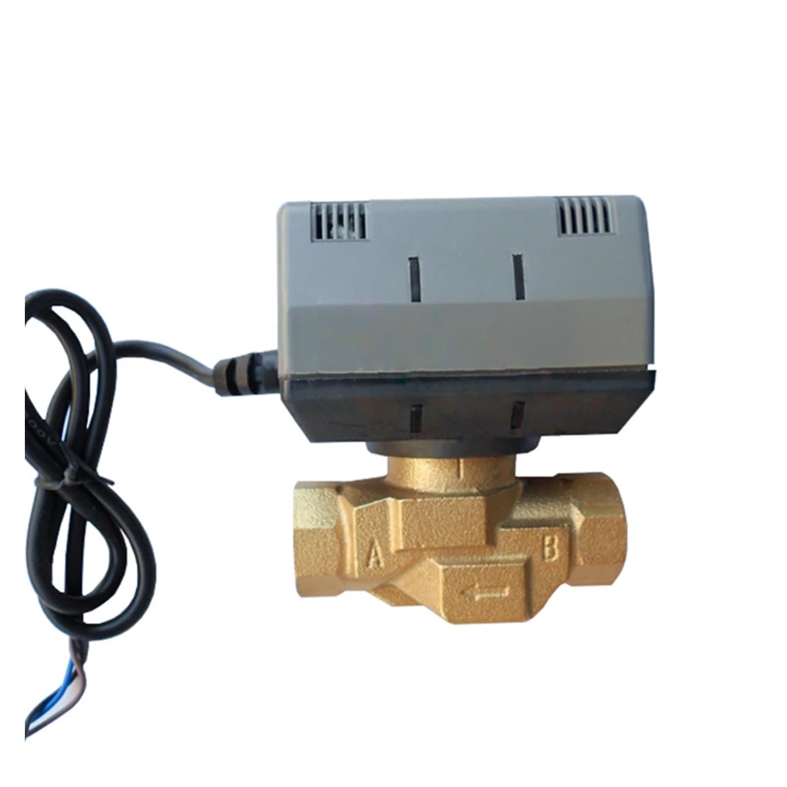 Mosiężny dwudrożny zawór odcinający z napędem silnikowym VC6013 do wentylatorów klimakonwektorowych, 220 V, 1/2'' 3/4'' 1''(3/4")