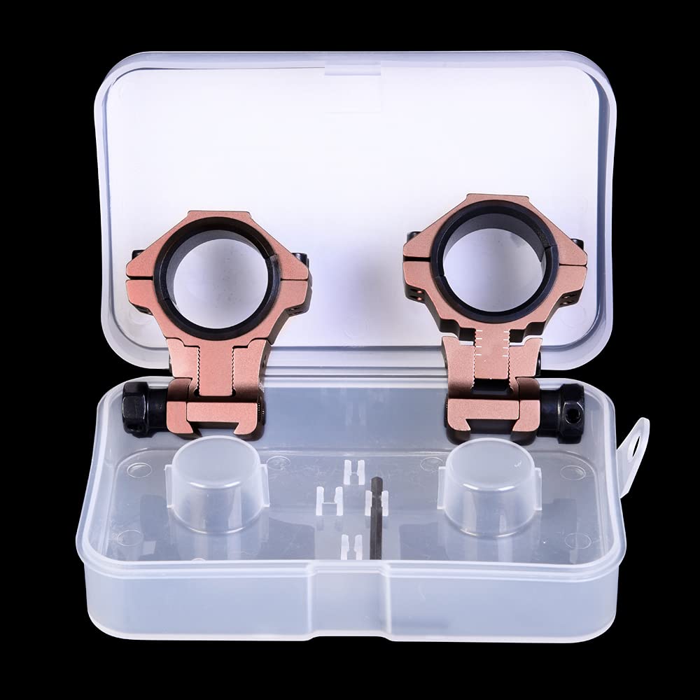 WestHunter Höhenverstellbare Zielfernrohr-Montageringe für 11 mm Prismenschiene, für 30 mm & 1 Zoll Mittelrohr