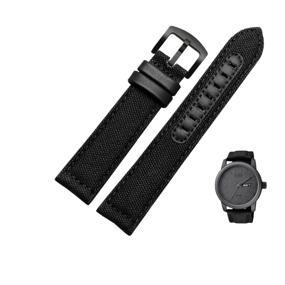Nylon Canvas Watch Strap fit for Seiko No. 5 Prospex Series Citizen Eco-Drive Replace Waterproof Band 20 22 24mm Wristband