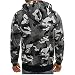 JiaMeng suéter Sudadera con Capucha Hombres de Punto con Capucha de Manga...