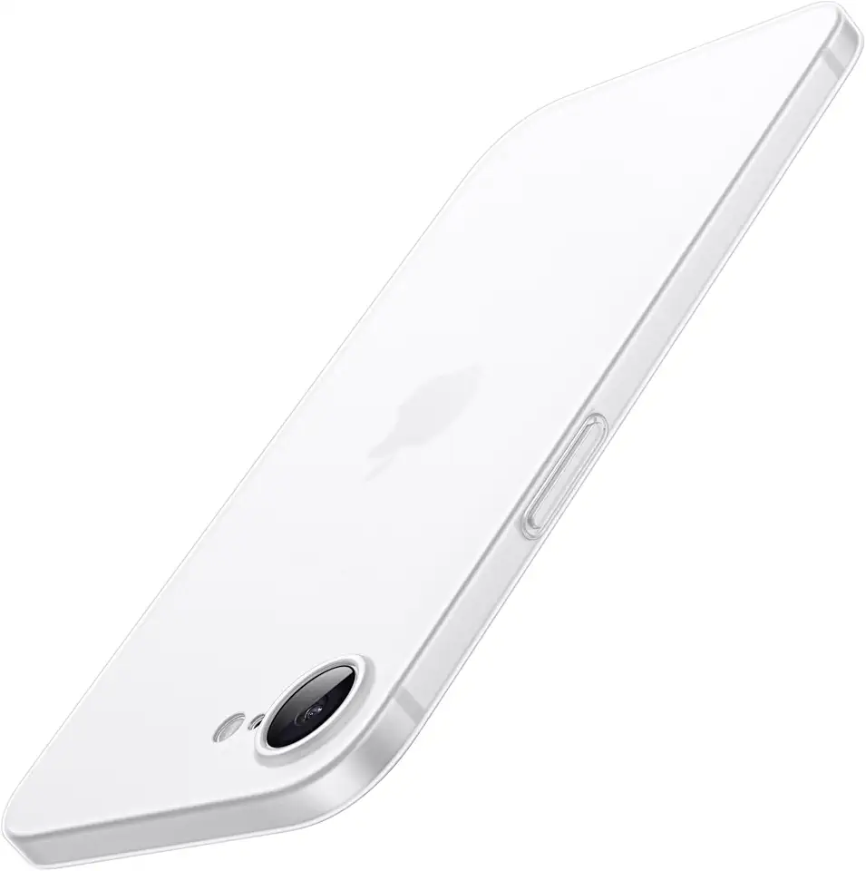 JETech Capa Ultra Slim para iPhone 17e (2026) / iPhone 16e, Case Proteção Total da Lente da Câmera, Capinha Leve e Minimalista em PP Rígido com Acabamento Fosco, Tela 6,1 Polegadas (Translúcido)