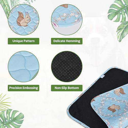 Image of Washable Pee Pads for Dogs, 18'' x 24'' Reusable Puppy Pads, Waterproof Pet Pads for Dog Cat, Absorbing Training Pads, Puppy Potty Pads with Waterproof Bottom (18 inch x 24 inch)