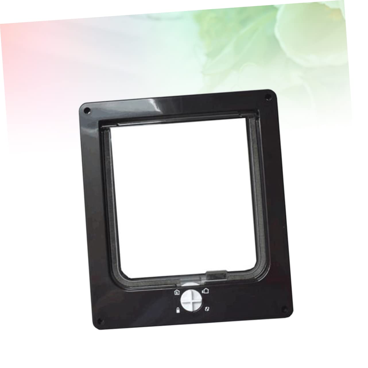 Chatière Rotative pour Chat, Contrôle D'entrée et Sortie, Abs Noir
