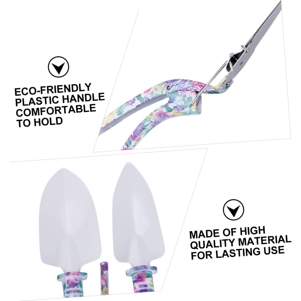 YARNOW 10pièces Outils De Jardinage Pelle Râteau Cisaille Coupe-Herbe Outils De Jardinage Multifonctionnels