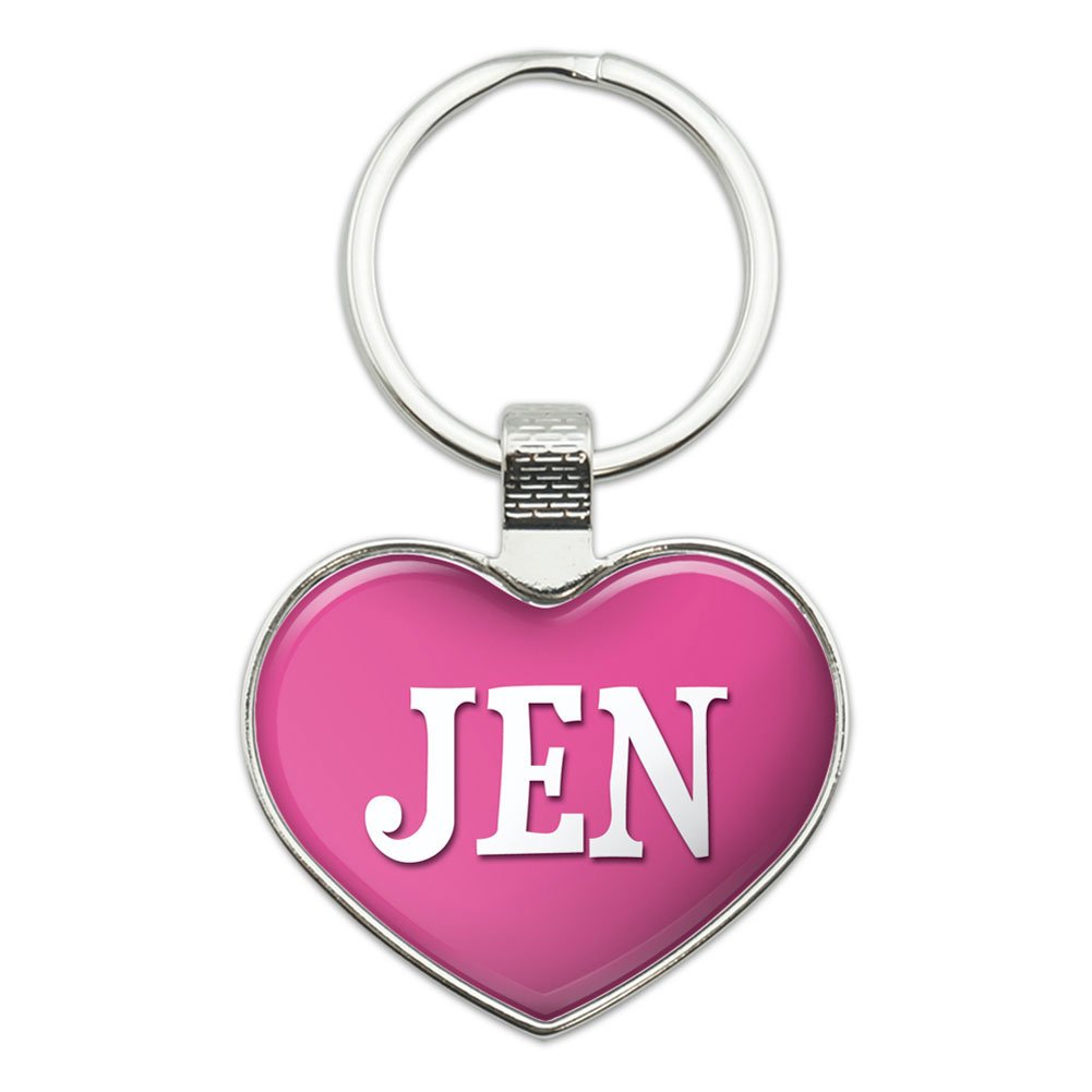Amazon.com: Metal Keychain Key Chain Ring Pink I Love Heart Names