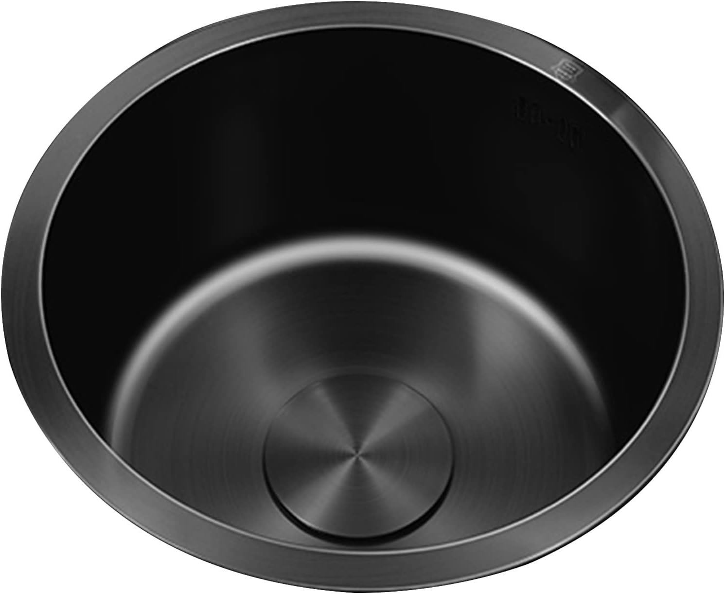 ブラックキッチン LYYAJP ラウンドステンレススチールビルトインバー ナノコーティング お手入れ簡単 (色 : ブラック、サイズ