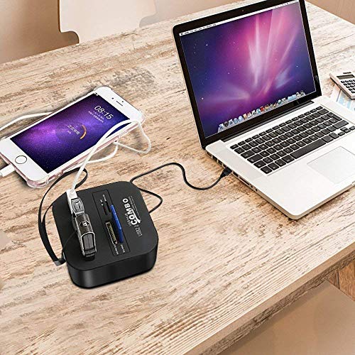 Image of USB Hub, USB Hub Combo 3 USB Ports and All in one Card Reader, USB 2.0, for Pen Drives /Cameras /Mobiles /PC /Laptop /Notebook /Tablet, Docking Station, MS /MS Pro /SD /Micro SD Support