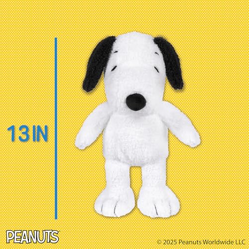 Image of Kids Preferred Peanuts Charlie Brown Snoopy Plush with Crinkle Feet, Extra Soft Stuffed Animal Toy for Baby Toddler Boys & Girls 12 Inch Size