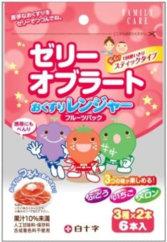 Oblate Jelly Type Fruits Pack 1.0oz×6pcs