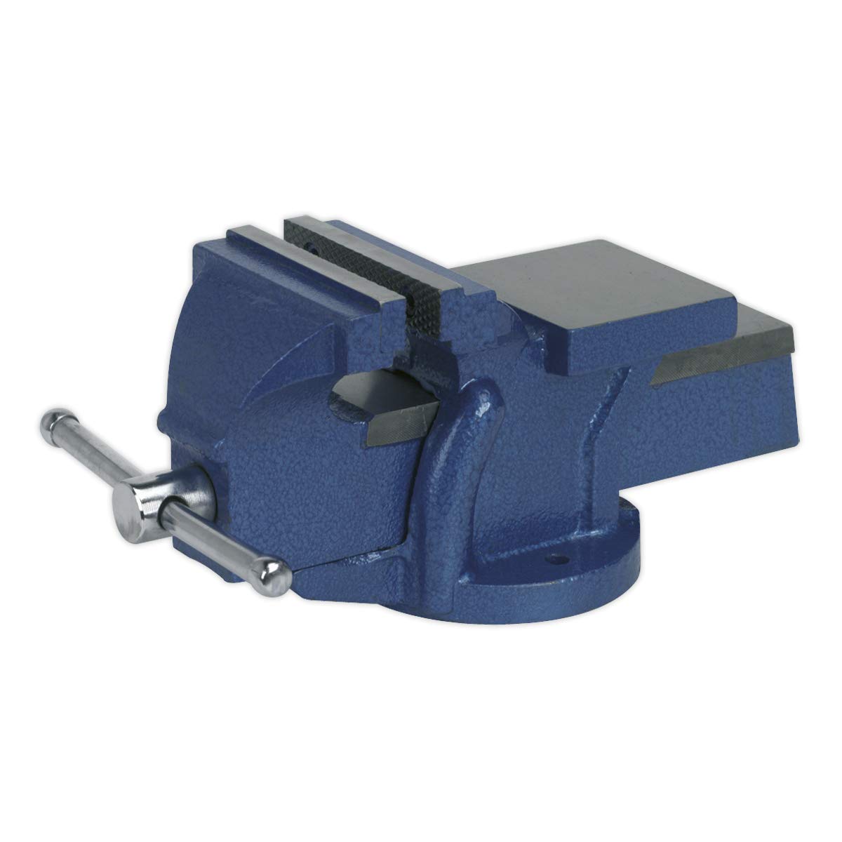 Sealey CV100E Cast Iron Fixed Base Vice, 100mm, Blue