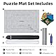 MOZOOSON Puzzlematte für Puzzles 3000 Teile, Puzzle Roll Storage Mat für 1000 2000 3000 Puzzle, Riesenfilzmatte zur Aufbewahrung von Puzzles, Tragbare Puzzle Rollenmatte mit Puzzle-Sortierschale