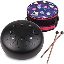 Premium Steel Sound Drum for Kids: Made from high quality steel, this tongue drum offers a rich and calming tone; its durable build ensures lasting use; a lovely choice among musical instruments like harmony drum or zen drum, especially for drums for...