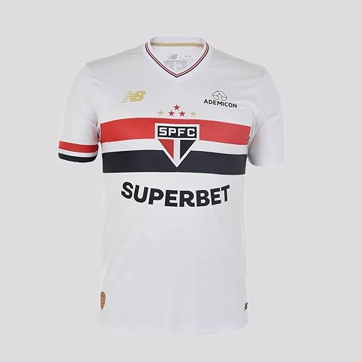 Camisa Masculina NB Torcedor Home SPFC 2025 C/P, Masculino