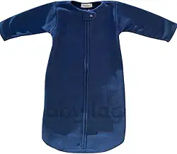 Saco Saquinho de Dormir Bebê Criança Com Manga (Sleep Bag) Cobertor de Vestir Soft (Azul) Tam. P