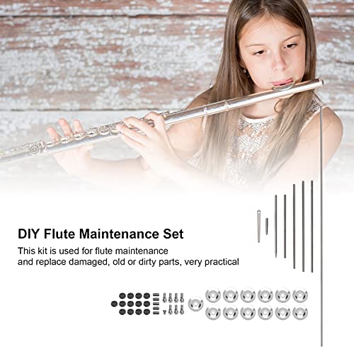 Eujgoov EUJGOOVYXVN92IOD8599 Flute Repair Kit, Flute Rollers + Washers + Screws +, Curved Diy Flute Maintenance Set thumb #3