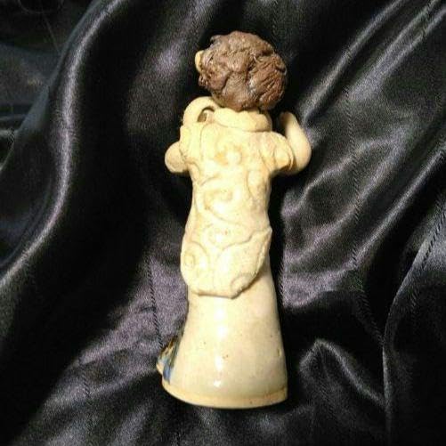 Amazon.co.jp: 砥部焼 青芳窯 人形 初代 森元青芳 愛媛 伊方町