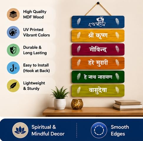Image of Motivational Quote Wall Hanging for Home Decor | What You Think You Become, What You Feel You Attract, What You Imagine You Create MDF Wooden Wall Art | Office, Living Room & Meditation Decor (WH-31)
