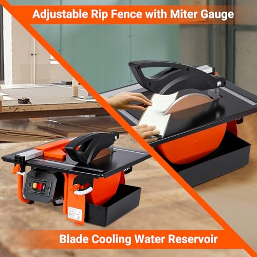 PeakPursuit 7-Inch 3450 RPM Wet Tile Saw
