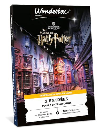 Wonderbox Connect - Coffret Cadeau - Harry Potter Studio - 2 entrées pour 1 Jour au Choix + Transfert en Bus Aller-Retour - Londres - Parc à thème -...