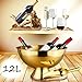 Mipau Large Champagne Bowl,12L Champagne Bowl Ice-Bucket with Scoop Stainless Steel Large Wine Bucket Big Ice Bucket for Parties Wine Beer Home Bar Celebrations,16in