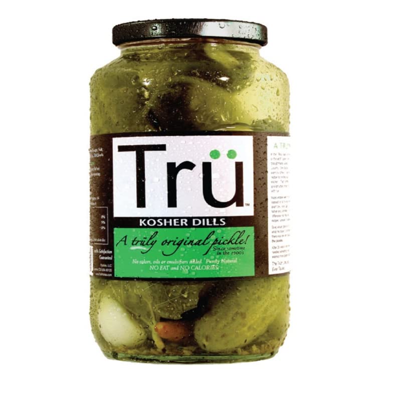 Tru Pickles 6010516 24 oz Original Kosher Dill Pickles Jar - Pack of 6