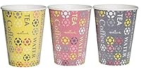 業務用 断熱 紙コップ 275ml 50個入 ストロングカップ ホールマークカフェ 容量 目盛り 付き 3色(ガラ)込み 日本製 C2750DC