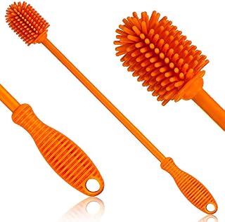 Kitchiny Silicone Bottle Brush | One Brush | 12.5” Bottle Cleaner for your