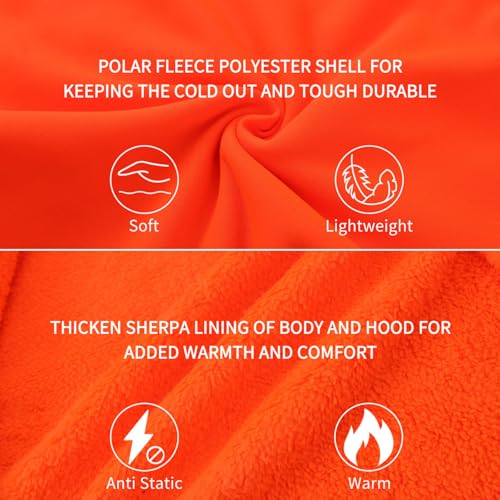 Image of LeeHanTon Sherpa Lined Hoodies for Men Heavyweight Full Zip Up Sweatshirt Thick Fleece Winter Warm Work Jackets Plus Size