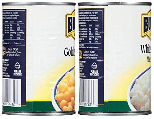 Image of Bush's Best Hominy Variety Pack, Golden Hominy and White Hominy Corn for Mexican Recipes, Pozole, Soups, Casseroles and Side Dishes, 15.5 Ounce (Variety Pack) | For Mexican Recipes, Pozole, Soups, Casseroles and Side Dishes