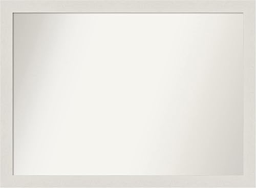 Miniatura 70 de Amanti Art Espejo de pared blanco de 30 x 42 pulgadas, espejo de baño rectangular blanco para decoración de pared de sala de estar, marco Parlor