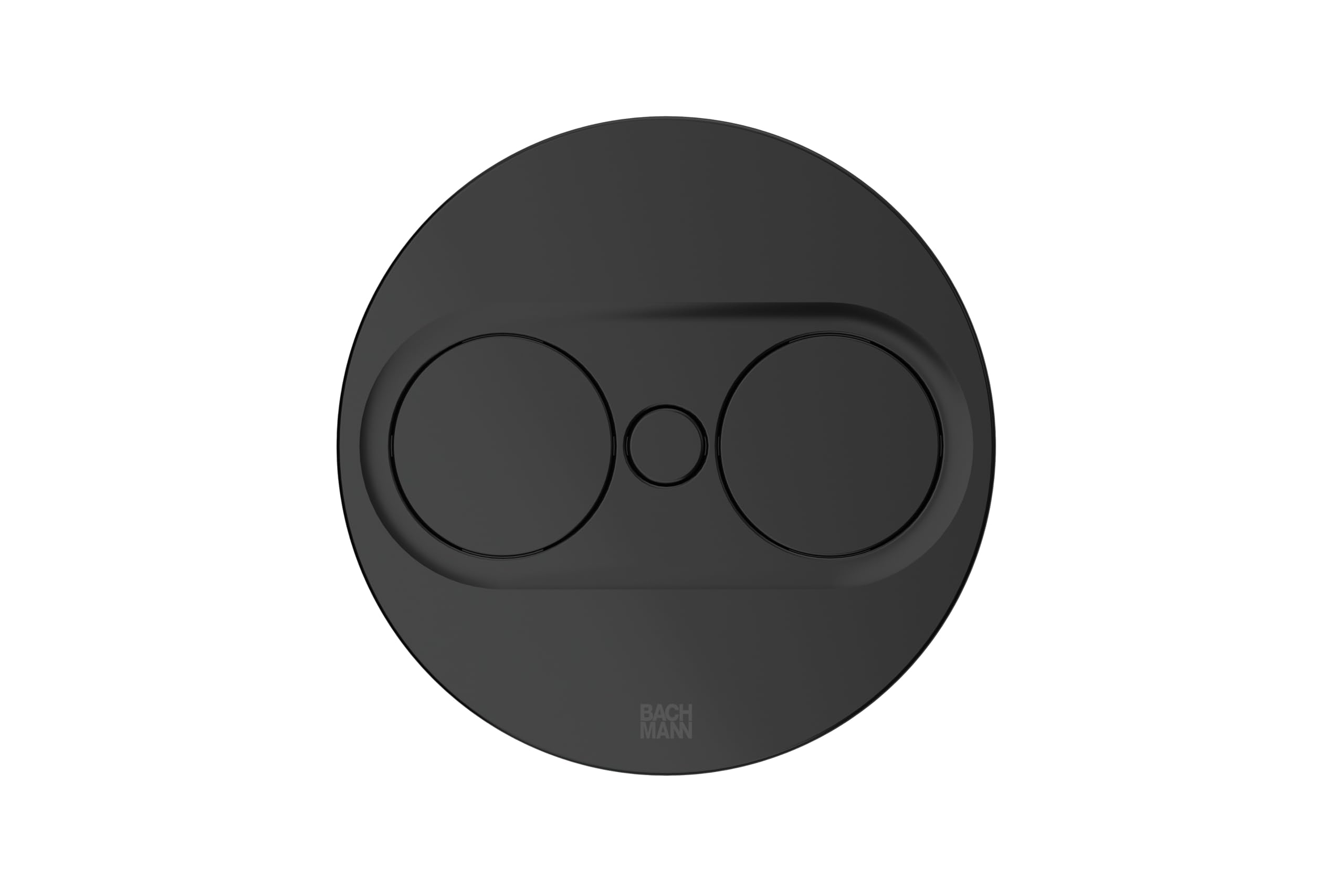 BACHMANN Gniazdko do zabudowy Twist 2, okrągłe, 1 x gniazdko z USB A i USB C, 2 m, do kuchni i biura, czarne, 946.104 (z automatycznym otwieraniem i powłoką zapobiegającą pozostawianiu odcisków palców