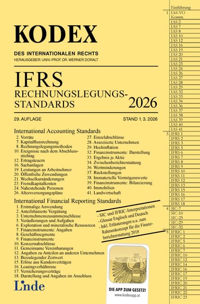KODEX IFRS - Rechnungslegungsstandards 2026 (Kodex des Internationalen Rechts)