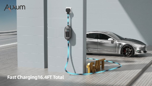 Amazon.com: Alxum Level 2 Tesla 充電器- 40Amp Tesla 便攜式充電器附