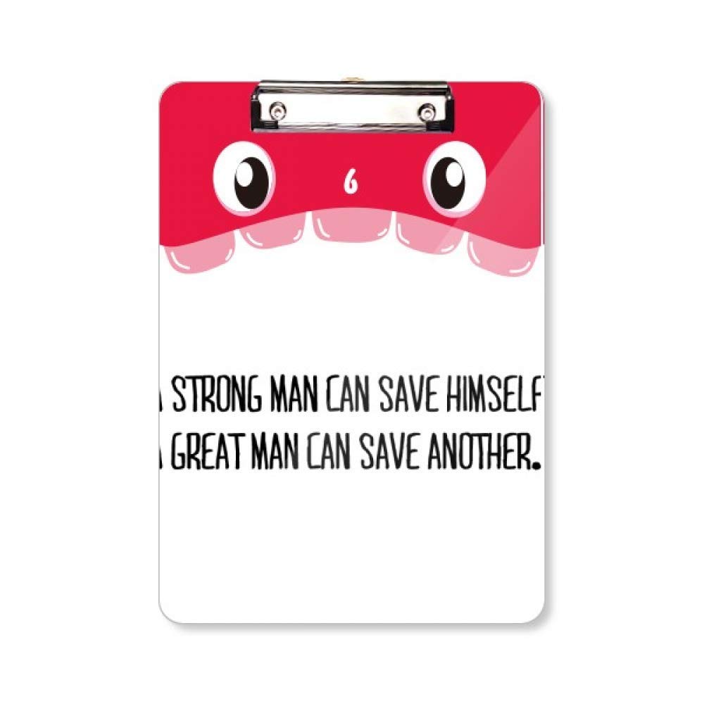 Porte-bloc A4 Strong or Great Man rigide pour prise de note - 5