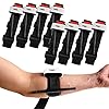 Tourniquets, Military Emergency Tourniquets for Combat, Tactical Hemostatic Tourniquets Single-Handed Application for Outdoor Emergency (8 Pack, Black)