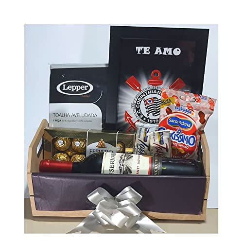 Cesta De Presente Times Vinho Chocolates Toalha Quadro Luxo (São Paulo)