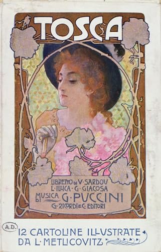 Poster Opéra Tosca Metlicovitz décoratif grand format pour l'ambiance d'un bureau