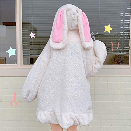 Kawaii Fuzzy Rabbit Coat - Image 6