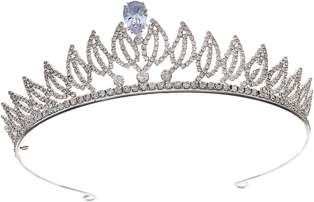 FOMIYES 1pc Wedding Tiara Delicate Headwear Princess Tiara Rhinestone Dinner Party Baroque Queen Crystal Hair Accessory Crystal Wedding Crystal Tiara Birthday Queen Tiara Lady Sliver Miss