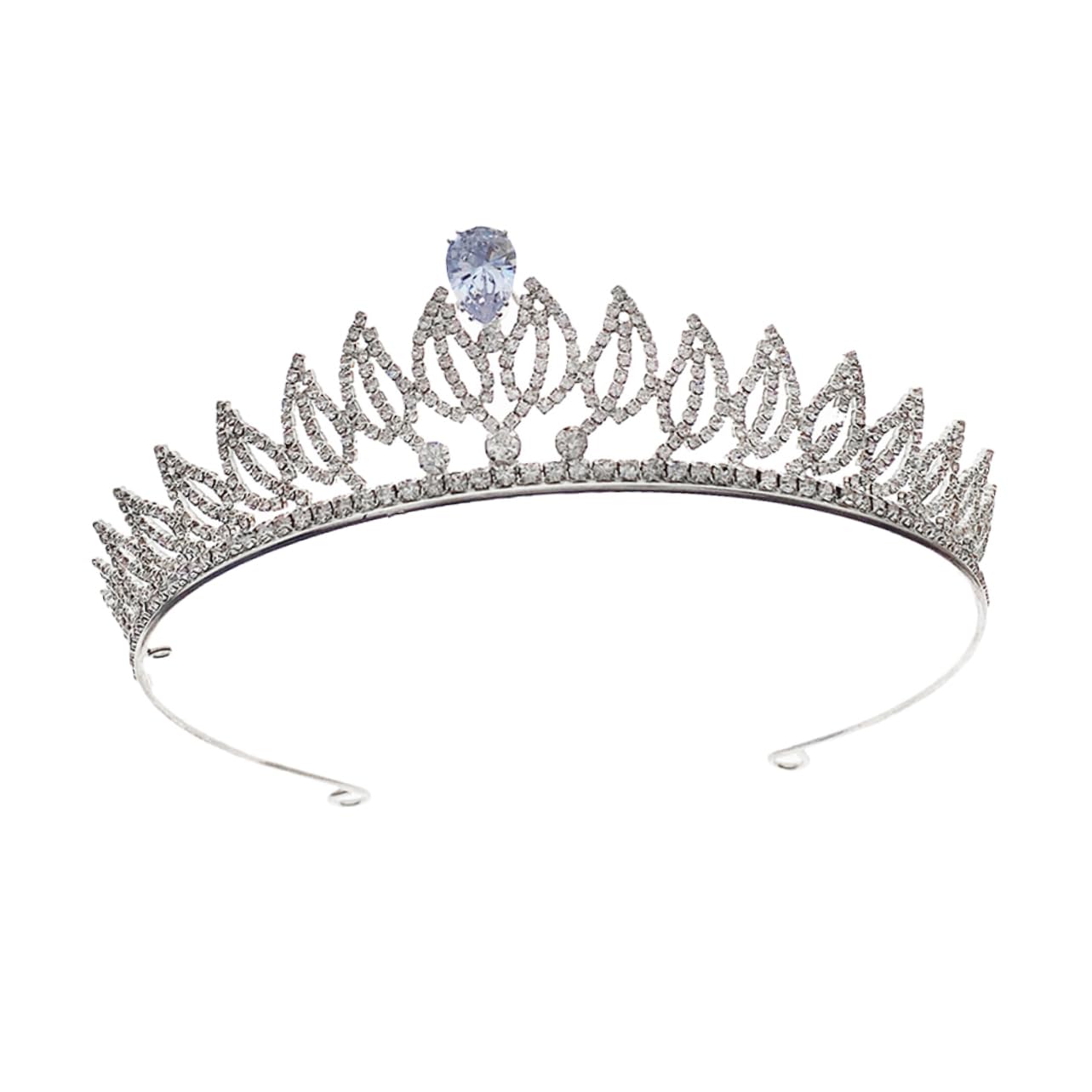 FOMIYES 1pc Wedding Tiara Delicate Headwear Princess Tiara Rhinestone Dinner Party Baroque Queen Crystal Hair Accessory Crystal Wedding Crystal Tiara Birthday Queen Tiara Lady Sliver Miss